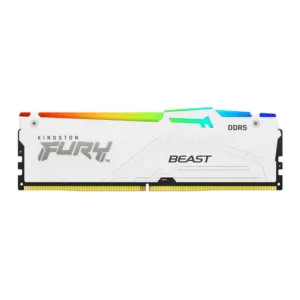 Memória Kingston Fury Beast RGB 32GB (1x32GB) DDR5 5600MHz CL40 Branco KF556C40BWA-32