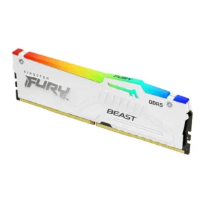 Memória Kingston Fury Beast RGB 32GB (1x32GB) DDR5 5600MHz CL40 Branco KF556C40BWA-32