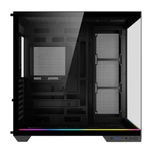 Gabinete Gamer Kalkan Skye RGB Mid Tower ATX Vidro Temperado Preto Sem Fans KLK00042