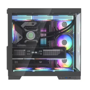 Gabinete Gamer Kalkan Asgard Evo Mid Tower Vidro Temperado Preto Sem Fans KLK00084