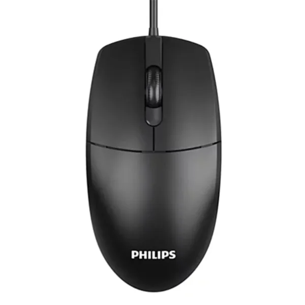 Mouse Óptico Philips SPK7247 USB 1200 DPI Preto SPK7247