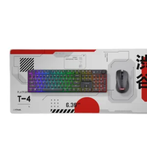 Mousepad Gamer GXTrust 759 XXL (900x400mm) Design Japan White com Bordas Costuradas 25717