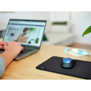 Mousepad Trust Boye Médio (250x210mm) Bordas Costuradas Antiderrapante Preto 24743