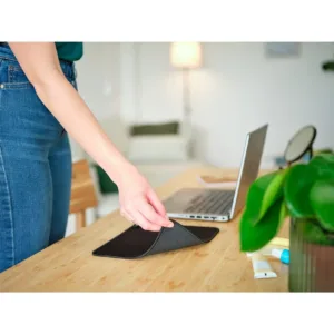 Mousepad Trust Boye Médio (250x210mm) Bordas Costuradas Antiderrapante Preto 24743