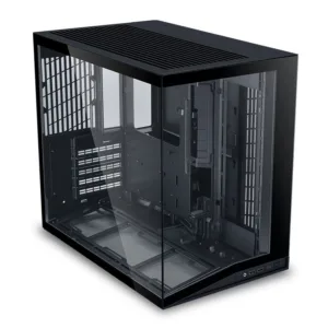 Gabinete Gamer Lian Li O11 Dynamic Mini V2 Mini Tower Vidro Temperado Preto Sem Fans O11DMIV2X
