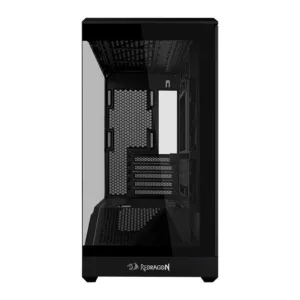 Gabinete Gamer Redragon Vector V100 Mini X Mini Tower Vidro Temperado Preto com 4 Fans ARGB OE809RX