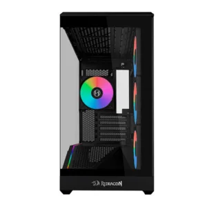 Gabinete Gamer Redragon Vector V100 Mini X Mini Tower Vidro Temperado Preto com 4 Fans ARGB OE809RX