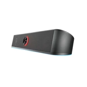 Soundbar Gamer GXTrust 619 Thorne LED RGB 2 Canais Stereo 12W 3.5mm USB Preto 25110