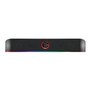 Soundbar Gamer GXTrust 619 Thorne LED RGB 2 Canais Stereo 12W 3.5mm USB Preto 25110