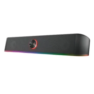 Soundbar Gamer GXTrust 619 Thorne LED RGB 2 Canais Stereo 12W 3.5mm USB Preto 25110