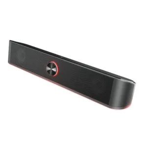 Soundbar Gamer GXTrust 619 Thorne LED RGB 2 Canais Stereo 12W 3.5mm USB Preto 25110