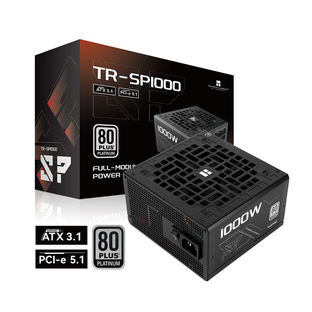 Fonte Thermalright SP-1000 1000W 80 Plus Platinum Full Modular ATX 3.1 PCIe 5.1 Preta SP-1000