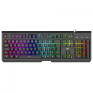 Teclado Gamer T-Dagger Nova RGB Membrana Full Size ABNT2 USB Preto T-TGK110