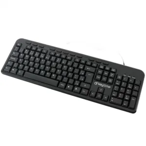 Teclado Keytime KeyCraft Membrana Full Size ABNT2 USB Preto KYT00010