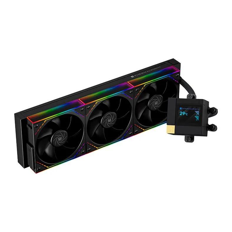 Water Cooler Thermalright Core Matrix Vision 360 ARGB Display LCD 360mm Intel/AMD Preto TR-CMV-360-BK-ARGB