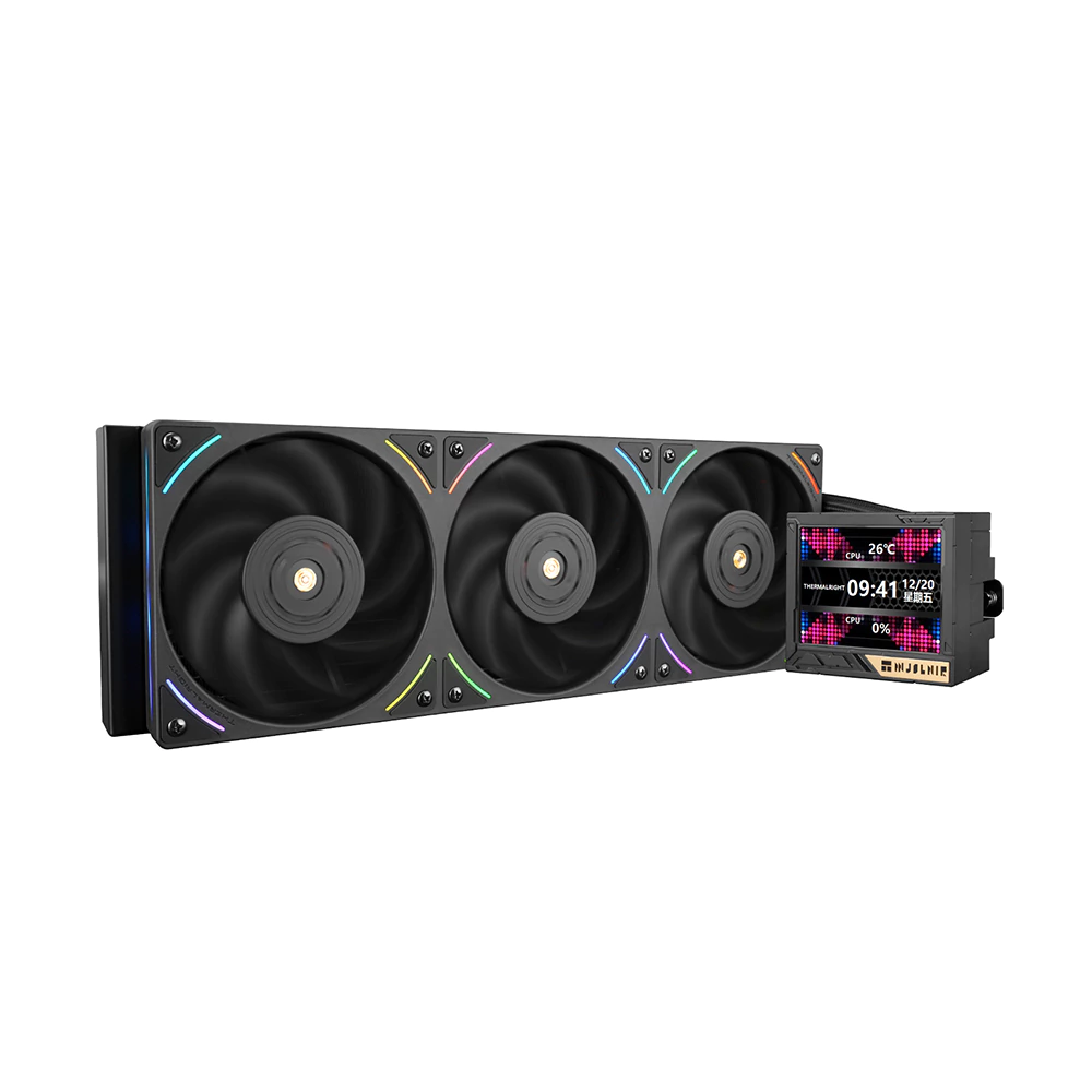Water Cooler Thermalright Mjolnir Vision 360 UB Pro ARGB Display LCD 360mm Intel/AMD Preto