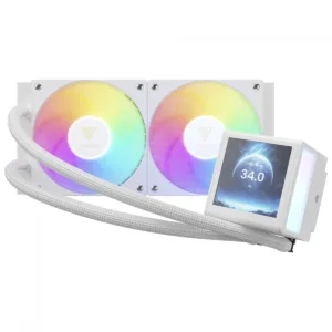 Water Cooler Gamdias Chione P5-240 WH ARGB Display Digital 240mm Intel/AMD Branco