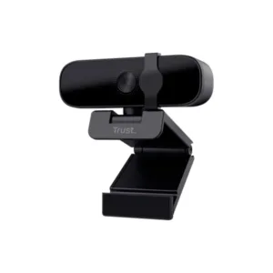 Webcam Trust Tanor Full HD 1080p Microfone Integrado Proteção de Privacidade USB Preto 25548