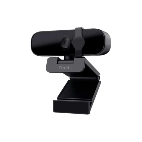 Webcam Trust Tanor Full HD 1080p Microfone Integrado Proteção de Privacidade USB Preto 25548