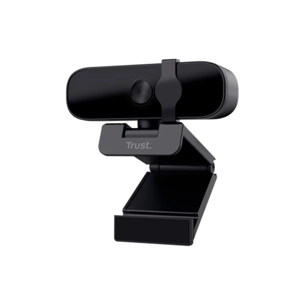 Webcam Trust Tanor Full HD 1080p Microfone Integrado Proteção de Privacidade USB Preto 25548