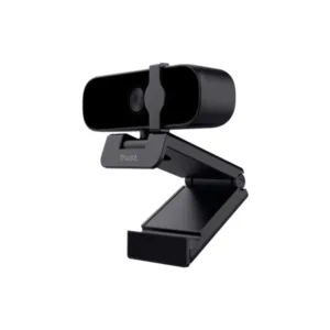 Webcam Trust Tanor Full HD 1080p Microfone Integrado Proteção de Privacidade USB Preto 25548