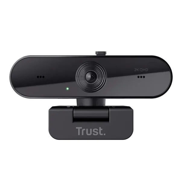 Webcam Trust Taxon 2K QHD Microfones Duplos Filtro de Privacidade USB Preto 24732