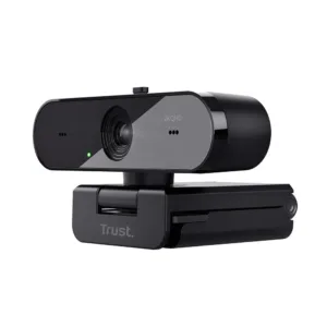 Webcam Trust Taxon 2K QHD Microfones Duplos Filtro de Privacidade USB Preto 24732