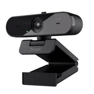 Webcam Trust Taxon 2K QHD Microfones Duplos Filtro de Privacidade USB Preto 24732