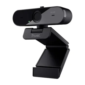 Webcam Trust Taxon 2K QHD Microfones Duplos Filtro de Privacidade USB Preto 24732